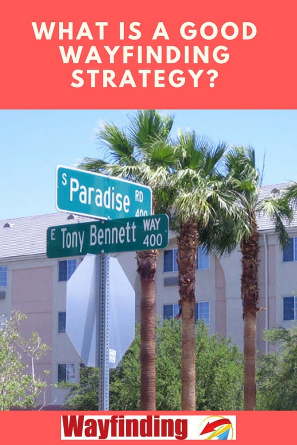 What is a good wayfinding strategy discussed