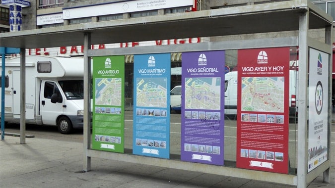 Bus stop in Vigo