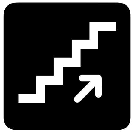 Staircase signage design